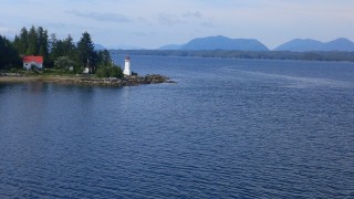 Lighthouse inside passage